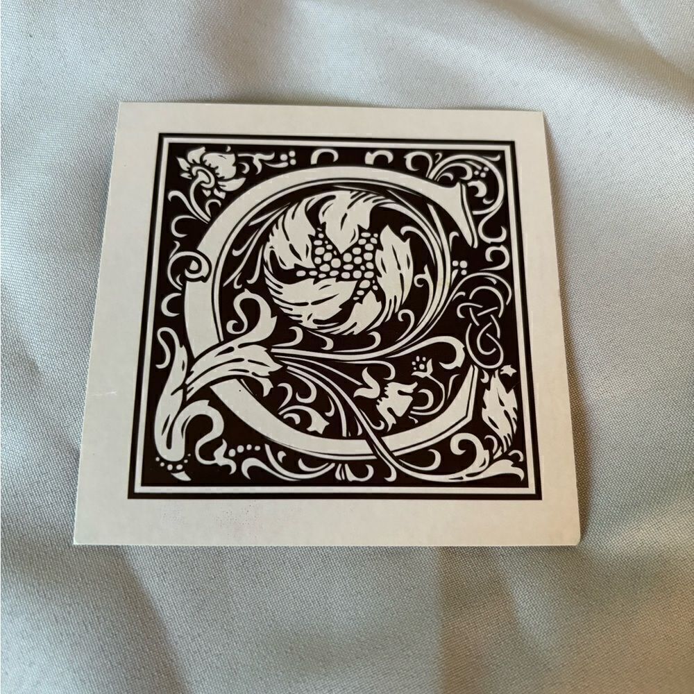 🧨💵⚡️ 4.5” NEW! “C” Square Monogram Letter Print Ready to be Framed